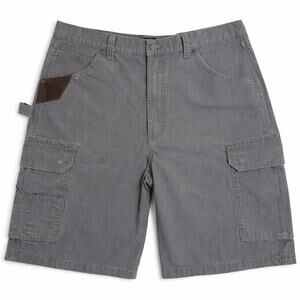 Wrangler Workwear Cargo Shorts Gray Ripstop Men’s Size 40 Utility Hiking Casual